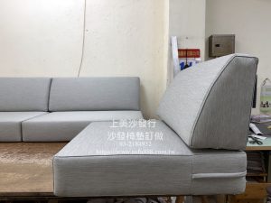 採用石墨烯涼感布訂做實木沙發椅墊
