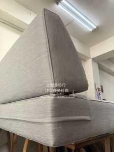 採用石墨烯涼感布訂做實木沙發椅墊