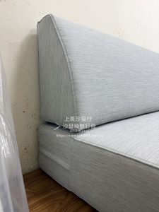 採用石墨烯涼感布訂做實木沙發椅墊