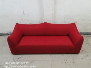 沙發換布修理後